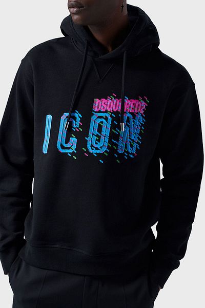 DSquared2 Men's Hooded Cotton Sweat - Regular Fit S79GU0110 S25516 900