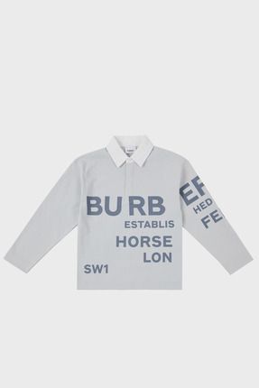 Burberry Pamuklu Cocuk Polo Yaka Sweat POLO YAKA SWEAT 8047547 STERLING GREY Fiyat Yorumlar Trendyol