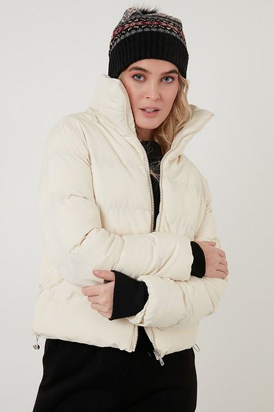 Lela High Collar Puffed Short Jacket Coat 6020045