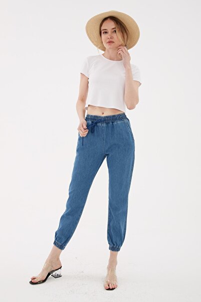 Fashion Friends Pamuklu Cepli Normal Bel Jogger Jeans Kot Pantolon 23y0708k1