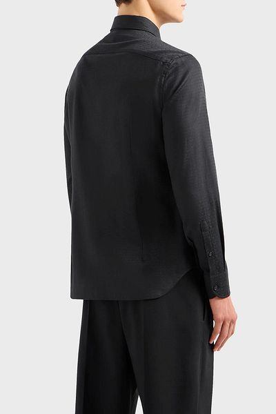 Emporio Armani Cotton Regular Fit Poplin Shirt Men's SHIRT 3D1C86 1NIUZ F054