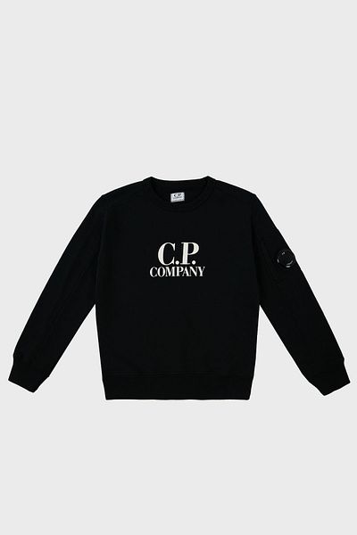 C.P. COMPANY Детски памучен суитшърт с кръгло деколте - SWEAT 10CKSS058 003569W 999