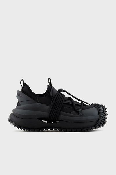 Emporio Armani حذاء رياضي رجالي ذو نعل سميك بشعار X4X653 XR083 00002
