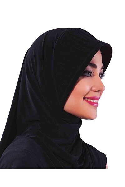 fidan bone Çapraz Takmatik Siyah Hazır Türban Tesettür Havuz Bonesi Medikal Kullanıma Uygun