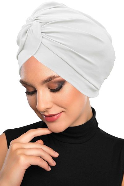 fidan bone Cross Hook Cream Ready Turban Hijab Εξωτερικό και Καπάκι πισίνας