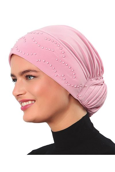 fidan bone Bonnet Hijab Turban Ready Powder με κουλούρι