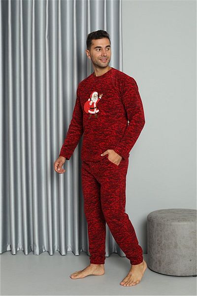 Akbeniz Welsoft Ανδρικό Σετ Πιτζάμες Fleece Lover Combination 50124 Η τιμή είναι για ένα σετ