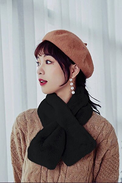 Bundeba Eșarfă de pluș Welsoft, șal pentru guler din lână, rezistent la vânt