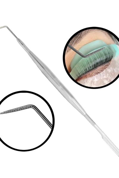 OZLEM BASAR BEAUTY Eyelash Lifting - Pointed Tip Steel Filler, Unbreakable Combing Tool