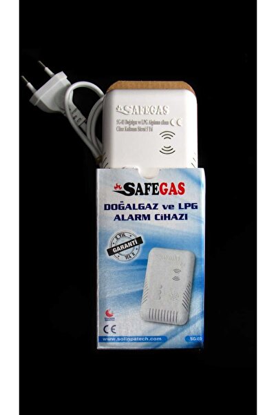 SAFEGAS Doğalgaz Alarm Gaz Lpg Dedektörü
