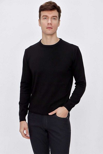 Morven Πλεκτό πουλόβερ Basic Dynamic Fit Relaxed Cut Crew Neck