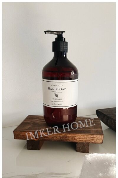 IMKER HOME Ahşap Banyo Düzenleyici Tezgahüstü Organizer Havluluk Makyaj Tuval...