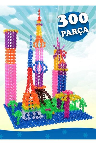 Bundera Toy Creative Discs 300 Pieces Stem Training Compatible Interlocking Discs Skill Educational Toy Set