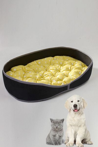 Bundera Suzi Cat Dog Bed Black Pet Cat Cushion Cat Nest House Hut