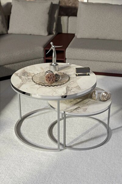 Reyo Orta Sehpa İkili Gümüş Lux Special Efes