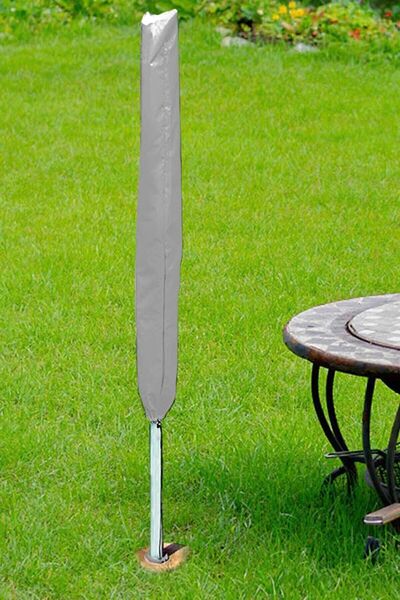 Bundera Brolly Gri Plaj Şemsiyesi Kılıfı Su Geçirmez Şemsiye Koruma Kılıfı Bahçe Mobilya Brandası 150x20cm