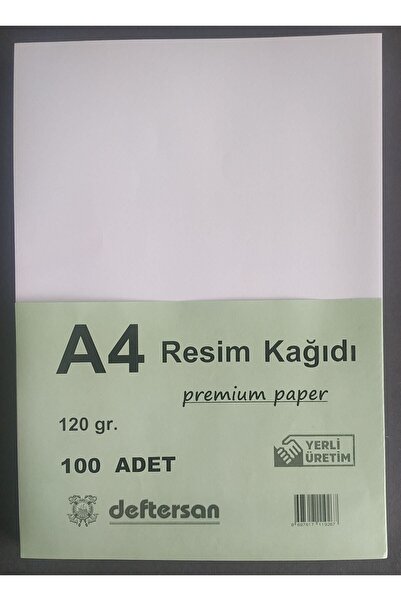 DEFTERSAN A4 Resim Kağıdı 120 Gram 100 Adet