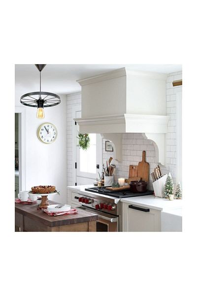 Bundera Bicycle Wheel Pendant Lamp Single Chandelier Metal Retro Wrought Iron Bar Hotel Restaurant Ceiling Lamp
