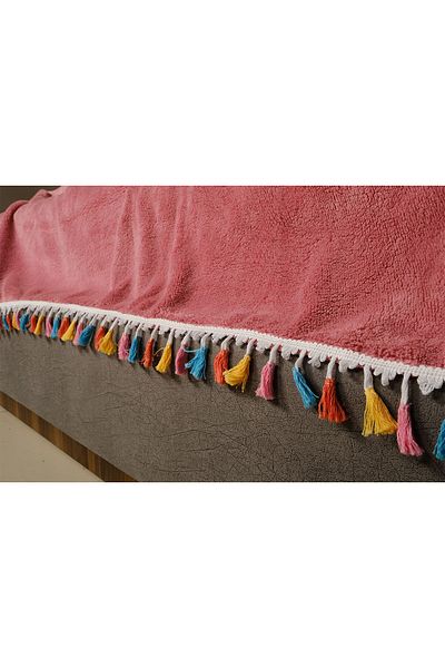 MİLAYS LİFE HOME COLLECTİON MILAY'S LIFE HOME - SOFT TASSELED WELSOFT Blanket Bedspread
