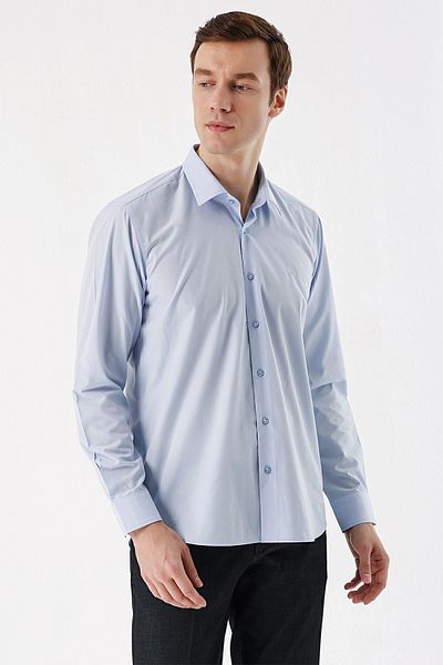 Morven Cămașă A. Blue Basic Regular Fit pentru bărbați