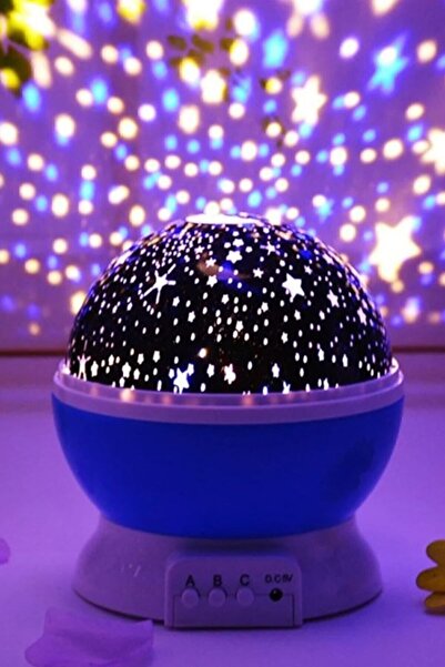 Bundeba Star Master Ay Yıldızlı Gece Lambası Renk Değiştiren Dönen Projeksiyon Gökyüzü Tavan Aydınlatma
