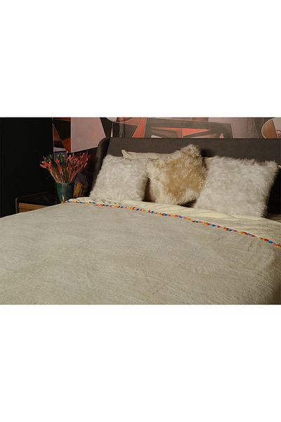 MİLAYS LİFE HOME COLLECTİON MILAY'S LIFE HOME - Soft Blanket Bedspread with Soft Tassel Detail