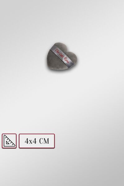 The Cult Rosa Moretta "Gray Heart" S. - Velur Makyaj Pufu - Toz ve Likit Ürün...