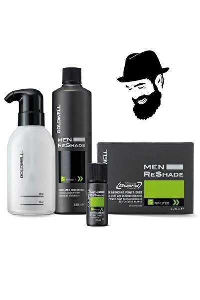 GOLDWELL 7ca Men Reshade 4x20ml + Oksidan Losyon 250ml