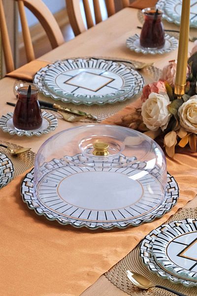 Glore Prestige Glass Cake Jar - Comfortable Cut