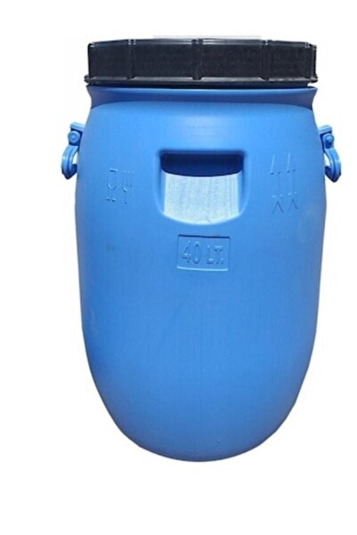 ŞEN PLASTİK 40 Lt Litre Varil Içi Beyaz Plastik Yağ Zeytin Turşu Bidon