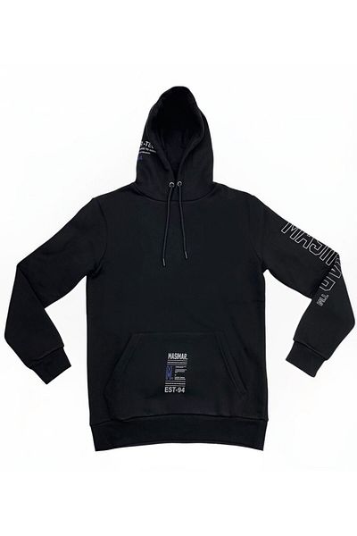 Masimar Men's Hooded Printed Pocket Sweatshirt