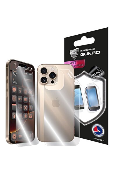Ipg Apple Iphone 16 Pro Max Için Hydrogel (İNCE TPU) Tam Kaplama (EKRAN VE AR...