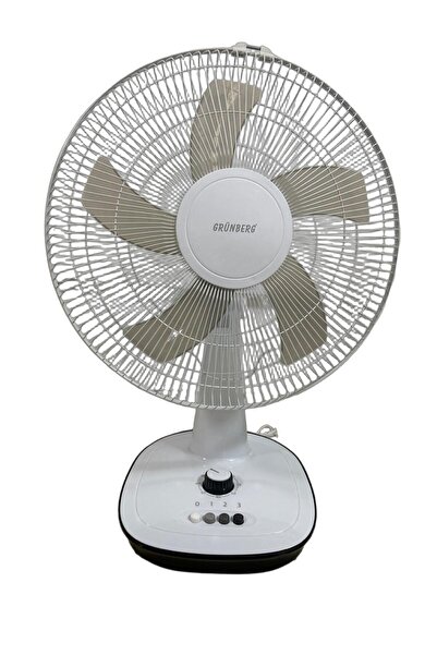 GRÜNBERG VNT-005 MELTEM ZAMAN AYARLI MASA ÜSTÜ VANTİLATÖR BEYAZ