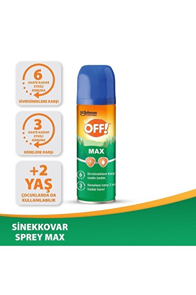 OFF ! Sinekkovar Sprey Max 100 ml