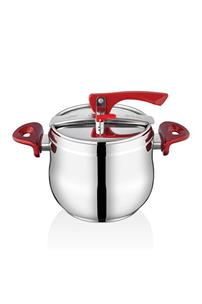 SAFINOX Flavia Klasik Düdüklü Tencere Renkli Kulp-12 Litre