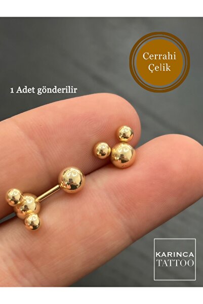 Karınca Piercing Mickey Mouse Tragus Helix Flat Kulak Conch Piercing