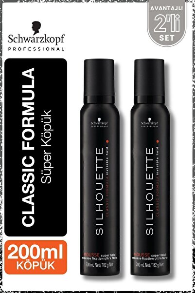 Silhouette Süper Tutucu Saç Köpüğü 200ml x 2 Adet