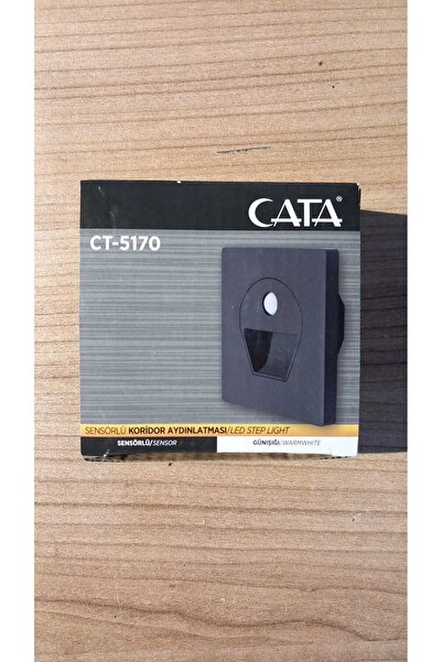 Cata Ct-5170 - Siyah Sensörlü Koridor Aydınlatma - Günışığı