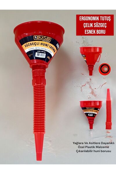 MSB Edoni Esh140 Süzgeçli Plastik Huni 140 Mm