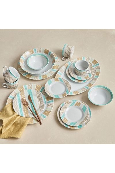 Home Box Pendleton 32-Piece Dinner Set
