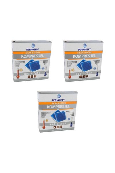 DERMOSEPT - Thermogel Hot Cold Compress 13X26 - 3 Pieces