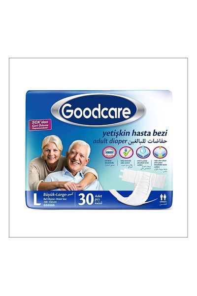 Goodcare L Waistband Adult Patient Diapers L 30 Pieces