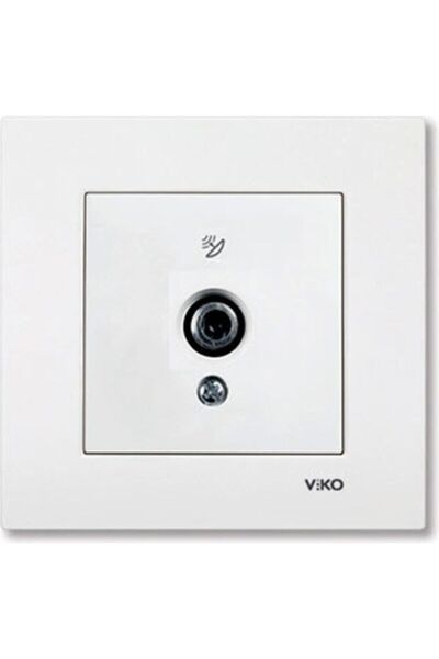 VİKO Karre White Flush Mounted Satellite Socket