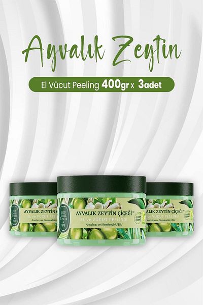 Eyüp Sabri Tuncer Hand and Body Peeling Ayvalık Olive Flower 400 gr X 3 Pieces