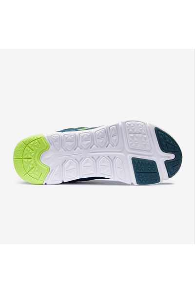 Decathlon Детски жълто-сини спортни обувки с велкро Pw 540 Jr