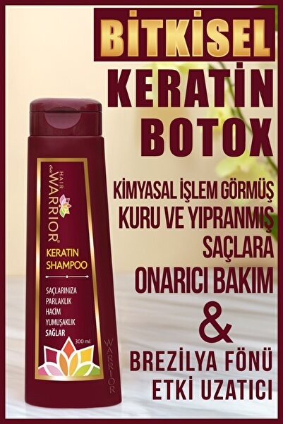 LOVEX Hair Cold Warrior ® Nano Keratin Botox Yıpranmış Saçlara Keratinli Brezilya Fönü Şaç Bakımı Şampuanı