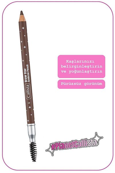 Callista Brow Star Eyebrow Pencil Brushed Eyebrow Pencil 01 Dark Blonde - Light Brown