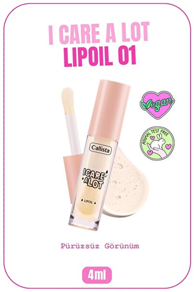 Callista I Care A Lot Lip Oil Nemlendirici Dudak Yağı - 01 Peach