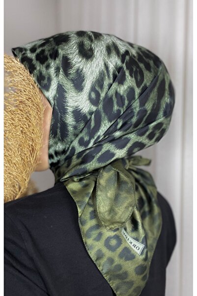 Orkide Leopar Desen Eşarp