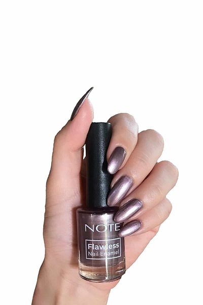 NOTE Nail Flawless Nail Polish 86 Metallic Nude - Purple